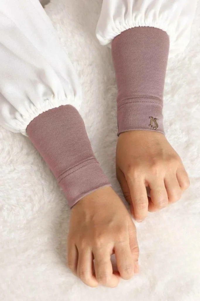 Hijrah Handsock In Dusty Pink